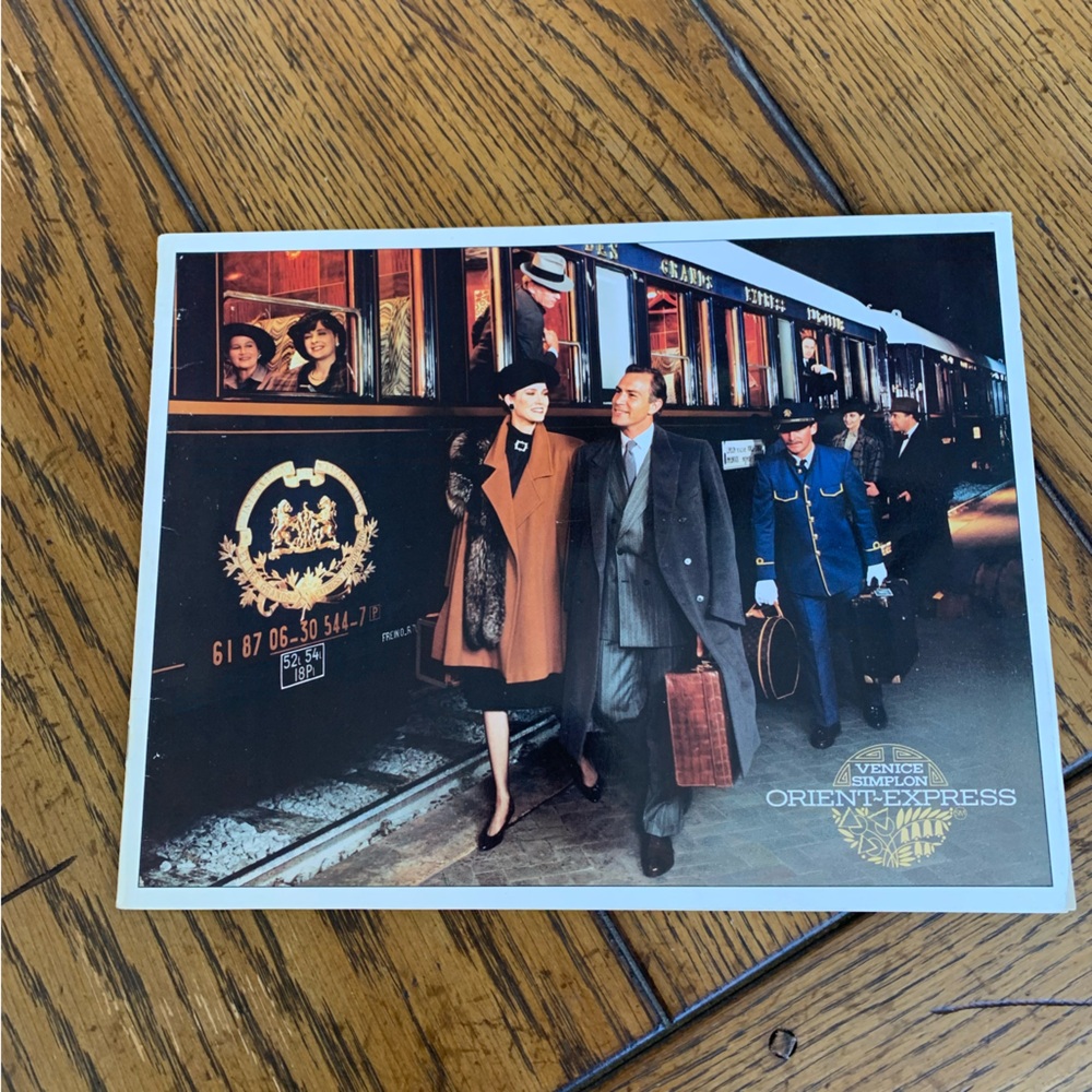 Venice Simplon Orient Express Train Booklet from 1990